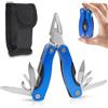FAELNK Pinza Multiuso 11 in 1 in Acciaio Inossidabile Multitool Tascabile con Apribottiglie Cacciavite Sega Coltello Tascabile per Esterno Sopravvivenza Campeggio