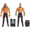 Mattel WWE Main Event - Jacob Fatu e Tama Tonga Series 24, set Showdown da collezione con 2 personaggi snodati e accessori del ring e tecnologia TrueFX inclusi, 6+ anni, JHJ56