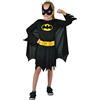 Ciao-Batgirl Costume Bambina Originale DC Comics (Taglia 3-4 Anni), Colore Nero, 11675.3-4