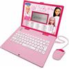 LEXIBOOK, Barbie, Computer educativo e bilingue in Inglese/Spagnolo, Giocattolo per Bambini con 124 attività per Imparare, Giocare e Ascoltare Musica, Rosa, JC598BBi2