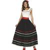 FIESTAS GUIRCA Costume Messicano Anais per Donna