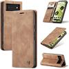 owlhold Cover Google Pixel 6 Portafoglio Flip [Antiurtoo][Cavalletto][Carta Fessura] Cover Pelle per Google Pixel 6 - Marrone