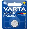 VARTA V625U - LR9 - EPX 625 - PX625 - KA625, 4626101401, Batteria a Bottone Alcalina, 1,5Volts, 200mAh, Diametro 16 mm, Altezza 6,2 mm, Confezione 1 pila