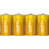 VARTA Longlife Batterie D Mono LR20 (pacco da 4) Batteria alcaline - Made in Germany - Ideali per telecomandi, radio, sveglie e orologi