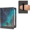 kwmobile Flip Cover Protettiva compatibile con Kobo Aura H2O Edition 2 - copertina Antigraffio per eReader con Portacarte e Fascia Prensile in Pelle PU