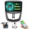 Fuluku [Qualcomm] 8 Core 4+64GB Android 15 Autoradio per Peugeot 207 2005-2015 Wireless Carplay Android Auto, 9''Schermo Radio Modello Auto 3D/Raffreddamento/GPS/BT/WiFi/Telecamera Posteriore/DSP/FM/RDS/SWC