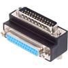 NFHK DSUB parallelo LPT AES/EBU DB25pin maschio a femmina vite prolunga adattatore DB spina superiore 90 gradi, NF-DB-008-UP