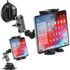 RDTOK Supporto per tablet auto anteriore, supporto per iPad, cruscotto e parabrezza, girevole a 360°, con ventosa forte, per iPad/Galaxy tablet e telefoni cellulari da 4,7 - 12,9
