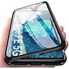 OVANN Custodia per Samsung Galaxy S20 Fe Adsorbimento Magnetico Tech 360 Gradi Protezione Cover Vetro Temperato Telaio Alluminio Forte Magnete Antiurto Metallo Case
