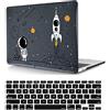 HLAAJJX Custodia per Macbook Pro 14 pollici 2023 2021 Pubblicazione Modello M1 A2442/ A2779 M2 con Touch ID, Copertina Rigida in Plastica Protettiva e Tastiera Cover, Astronauta