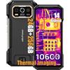 Ulefone Armor 27T Rugged Smartphone con Termografia, 24GB+256GB/SD-2TB Android 14, 6.78 FHD+ 120Hz, Fotocamera 64MP+50MP Telefono Indistruttibile 10600mAh Batteria, 4G/GPS/NFC/OTG Nero