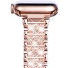 NewWays Compatibile con cinturino Apple Watch da 38 mm, 40 mm, 41 mm, 42 mm (Serie 11/10), bracciale a maglie in acciaio inossidabile scintillante con brillantini da donna per iWatch Serie 11/10/9/8/7