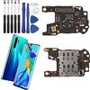 RongZy Cavo Flessibile Slot per Carte SIM Compatibile con Huawei P30 PRO Ricambio Connettore Lettore Carte SIM Scheda Modulo Microfono