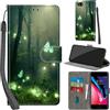Haninsuze Cover per iPhone SE 2022 5G/SE 2020/7/8 Custodia Cover Pelle Libro Portafoglio con Porta Carte Magnetica Protezione Antiurto Cuoio Flip Case Custodia Cover per iPhone SE2/SE3, Farfalla
