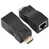 Eboxer 2X HDMI a RJ45 Network Cable Extender Converter Ripetitore su Singolo 30 m CAT-5e CAT6 Supporto HDMI1.4 Risoluzione 3D 1080P, 4k * 2k