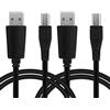 CELLONIC 2x Cavo USB del tipo Micro-USB langer Stecker compatibile con Blackview BV4900, BV4900s, BV5500, BV5500 Plus, BV6000 1A cavetto per telefono smartphone 1m in PVC nero per cellulare