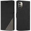SONWO Cover per Nokia G21 Custodia, Flip Caso in PU Pelle Case Cover Premium Portafoglio Custodia per Nokia G21, Supporto Stand, Slot per Schede, Nero