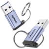 BENFEI Adattatore 10Gbps da USB Type-A a USB-C (confezione da 2, da maschio a femmina) che supporta la ricarica a 5V 3A e la trasmissione di dati a 10Gbps