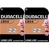 Duracell 4X Duracell LR54 LR1130 V10GA 189 191 (2 Blister Da 2 batterie) 4 Pile