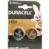 Duracell 2X Duracell CR 2450 Lithium (1 Blister Da 2 Batterie) 2 Pile