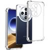 REY Cover in Gel TPU Anti-Shock per Oppo Find X7 5G, Morbido Silicone Custodie Protettivo Case, Anti-Scratch, Protettiva Sottile Back Cover