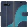 BoxTii Cover per Galaxy S10, Custodia in PU Pelle Portafoglio per Samsung Galaxy S10, Magnetica Cover a Libro con Slot per Schede, Blu