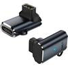 Vulcyxa 2 Pezzi Caricatore Adattatore USB C Compatibile con Coros Pace 3/2, Apex/Apex 2 Pro/42MM/46MM, Vertix/Vertix 2 Smartwatch, Convertitore di Cavo Ricarica USB-C Portatile, Accessori per Caricabatterie
