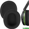 Geekria Cuscinetti auricolari di ricambio in tessuto a rete per cuffie Turtle Beach Stealth 600/Stealth500/Stealth400/Stealth300, parti di riparazione (nero)