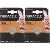 Duracell 2X Duracell 1632 (2 Blister Da 1 Batteria) 2 Pile (CR1632)