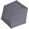 reisenthel umbrella pocket mini - Ombrello Tascabile Antivento Piatto, Leggero e Resistente, Apertura Manuale, Realizzato con Bottiglie in PET Riciclate, Fantasia Signature Navy