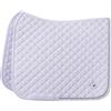 Imperial Riding Mantovana IRH Basic Cotton Dr, sottosella con trapuntatura a Rombi, Bordatura Glitterata e Logo in Metallo, Colore Bianco, Pony
