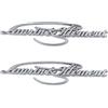 Generic Laurin & Klement - Adesivo per auto con emblema del fondatore (argento)