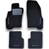 RDS TRUCK Tappetini per Punto EVO 2012-2024 per tappetini fiat Punto Evo su misura (NERO 4 RICAMI)