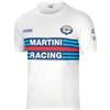 Sparco Maglietta Martini-R Taglia M Bianco, Multicolore, 42/50 EU