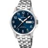 Festina Orologio Uomo Analogico in Acciaio Inossidabile 316L Argentato - Movimento al Quarzo - Calendario - Vetro Minerale ad Alta Resistenza - Impermeabile 10 ATM F20357/C