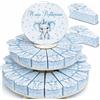 Regalami Bomboniere 30 Scatoline Portaconfetti a Forma di Torta per Battesimo, Comunione o laurea, Complete di Bigliettino e Espositore Torta, Bomboniere per Confetti e Ricordini Evento (Battesimo Bimbo)