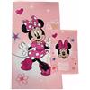 hermet Minnie Mouse Disney, Asciugamani Bagno in Spugna, Set 2 Asciugamani Bagno, Asciugamano Viso, Asciugamano Bidet, Rosa, 100% Cotone, Set 2 pezzi, Prodotto Ufficiale