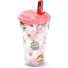 Puckator - Bicchierone Infrangibile con Cannuccia - Sips - Pusheen il Gatto