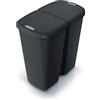 Keden Cestino de 2 coperchi indipendenti Black Keden di 45L.