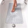 edihome, Tappetino Doccia Antiscivolo, 90x41,5 cm, Tappeto Bagno, Bolle con Ventose Senza BPA, Antibatterico, Resistente alla Muffa, Lavabile in Lavatrice, Sicurezza (Trasparente, 90x41,5 cm)