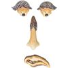 Relaxdays Scultura da Giardino, Set 4 Accessori per Alberi, Decorazione per Tronco, Poliresina Resistente, Multicolore