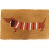 Relaxdays Zerbino in Cocco Antiscivolo 60x40 cm Design Animali Resistente alle intemperie per Interni ed Esterni