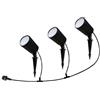 V-TAC VT-5168 set 3 faretto led smart picchetto giardino 3in1 + RGB dimmerabile gestione smartphone alexa google IP65 sku 3015 (3 pezzi)