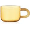 Ichendorf Milano Tazza Caffè, Collezione Botanica, Giallo, 15 cl, Vetro Borosilicato, Fatto a Mano