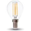 V-TAC Lampadina LED Bulb E14 6W Filamento P45 2700K 130LM/W