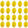 JEDFORE Simulazione di limoni artificiali realistici piccoli limoni frutti finti per la casa cucina decorazione di nozze fotografia 20 pezzi per set (giallo)