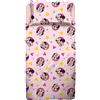 hermet Minnie, Lenzuolo Letto Singolo, Completo Letto, Lenzuolo Sopra, Lenzuolo Con Angoli, Federa, Rosa, Disney, 100% Cotone, Prodotto Ufficiale