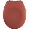 Spirella Sedile WC Thermo Rigido Neela Terracotta Opaco - Cerniere ABS cromate
