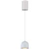 V-TAC VT-7795 Lampadario LED 8.5W a sospensione forma cilindro in metallo grigio chiaro accensione touch 10 * 16cm regolabile 3000K - 7995