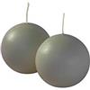 Cereria Di Giorgio - 12 Candele Sfera - Diametro 4.5 cm - Colore Tortora - Durata 5 ore